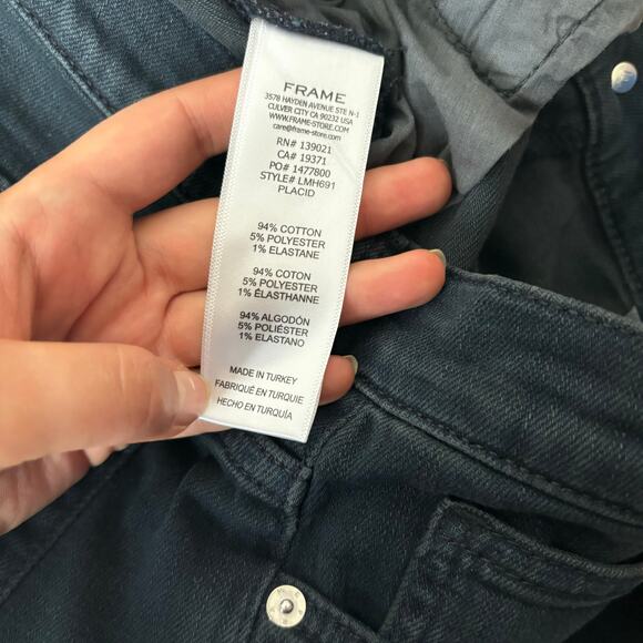 FRAME L'Homme Slim Black Jeans - Picture 4 of 7